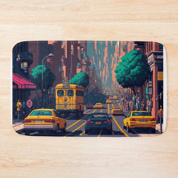 Item preview, New York Pixel art designed and sold by mutasimmh.