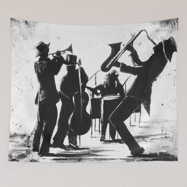 Item preview, Jazz On in Black and White designed and sold by Sally peckham.