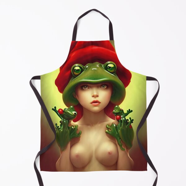 Item preview, Kawaii Frog Christmas Girl designed and sold by ShopSunday.