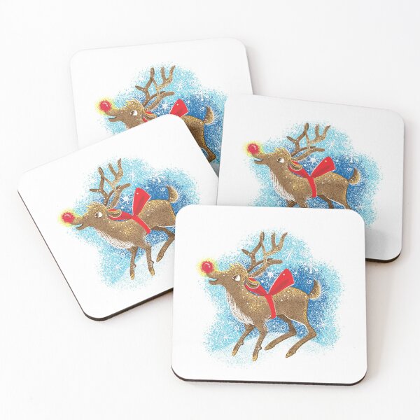Item preview, Happy little Rudolph in the snow designed and sold by jasmineberry.