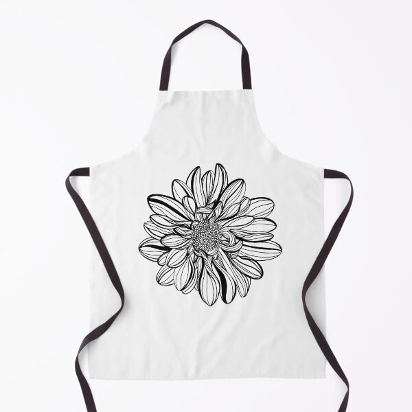 Item preview, Black and white line illustration of daisy flowers on a white background. Flower chrysanthemum isolated on white designed and sold by Sunshine2504.