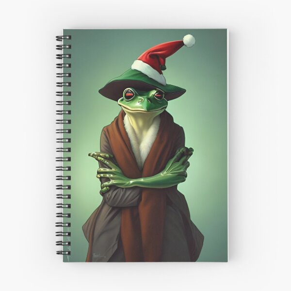 Item preview, Kawaii Frog Christmas Santa designed and sold by ShopSunday.