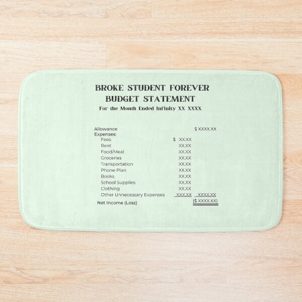 Item preview, Broke Student Forever - Income Statement designed and sold by DuqueJ.