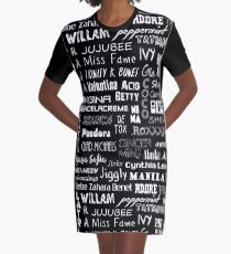rupaul's drag race - queens names - mosaic Graphic T-Shirt Dress
