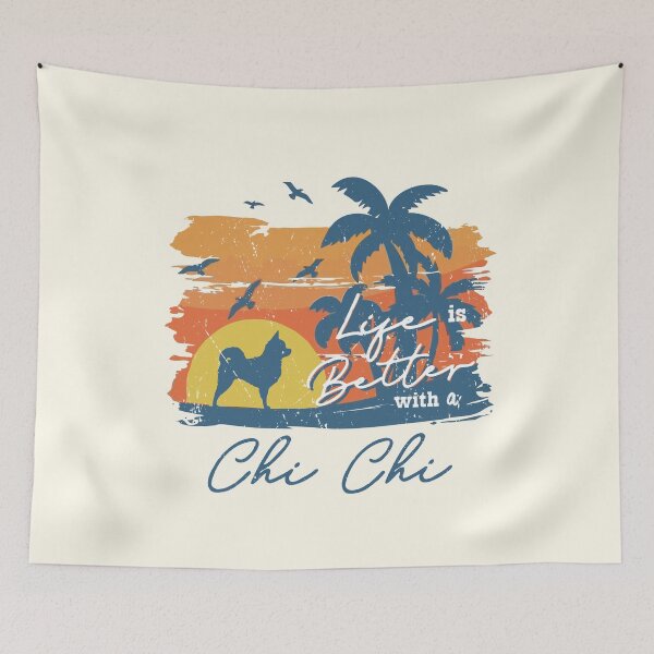 Item preview, Life is Better With Chi Chi Beach Sunset Retro Vintage designed and sold by rafaeltto.