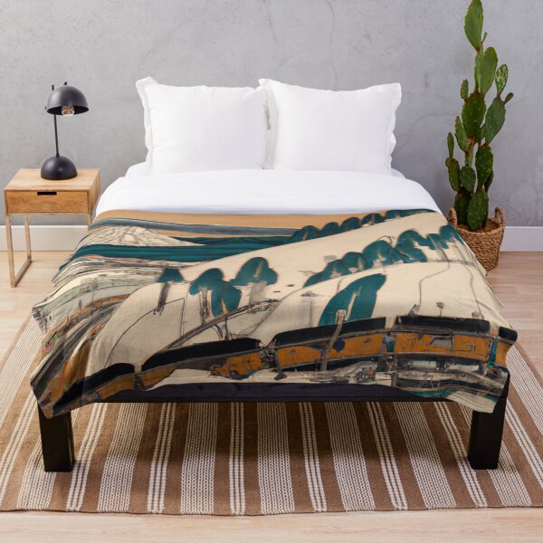Item preview, Ukiyo-e Train In The Hills Above The City designed and sold by DressMeUnique.