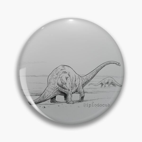 Item preview, Oldskool Diplodocus transparent designed and sold by Paleo-parallax.