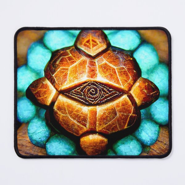 Item preview, Iridescent Blue Turtle Mandala - spiritual art spiritual artwork spirituality wellness well-being designed and sold by LvSoulCreations.
