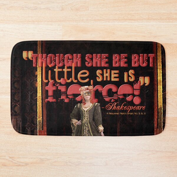Item preview, Little But Fierce Shakespeare Quote Collage Art designed and sold by Styled Vintage.