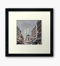 Broadway is dark tonight Framed Print