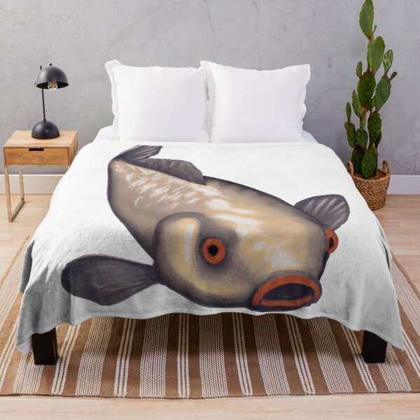Aperçu de l'œuvre Cute Carp Drawing créée et vendue par WeHeartAnimals.