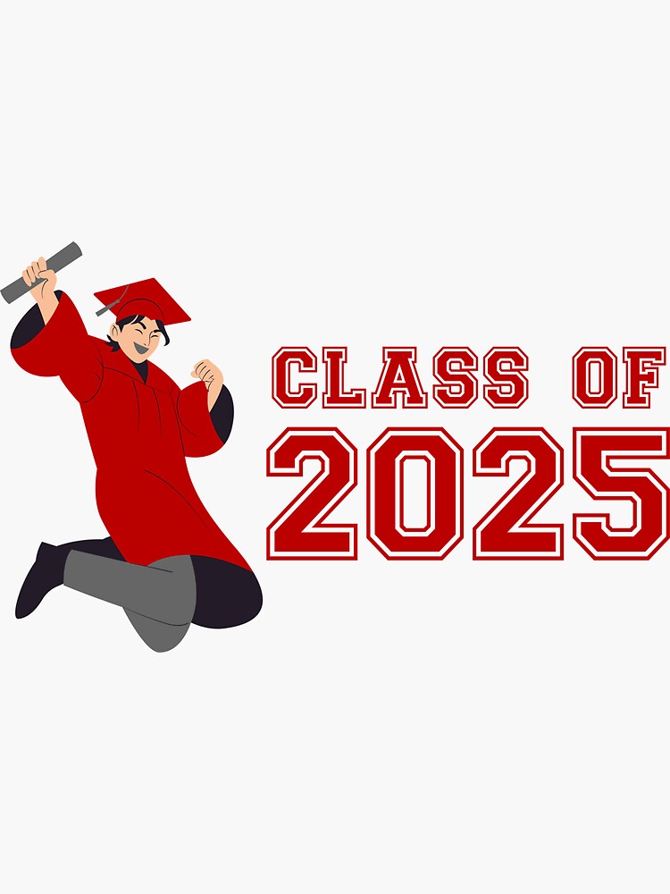 "Class Of 2025 Graduation Congratulations" Sticker for Sale by