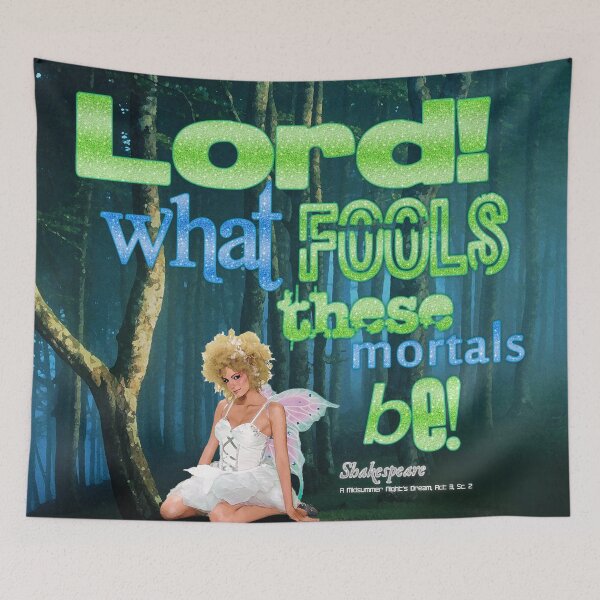 Item preview, Mortal Fools Shakespeare Quote Collage Art designed and sold by Styled Vintage.