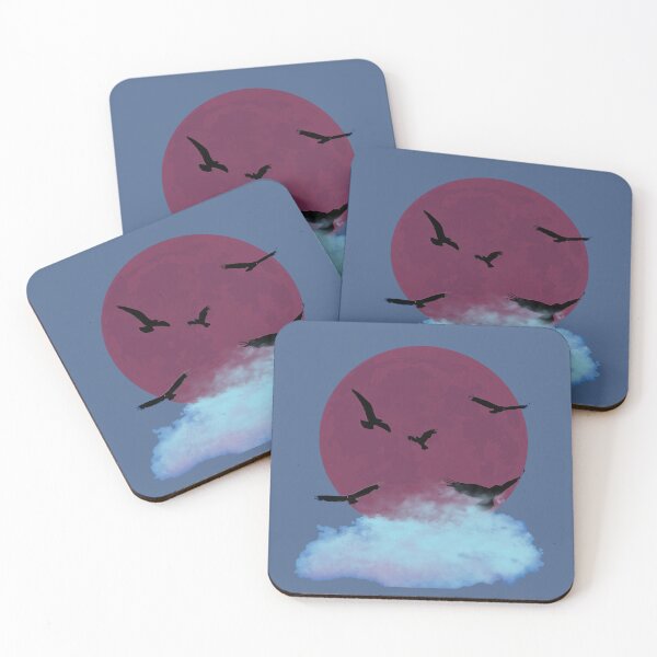 Item preview, full moon birds flying designed and sold by authenticwords.