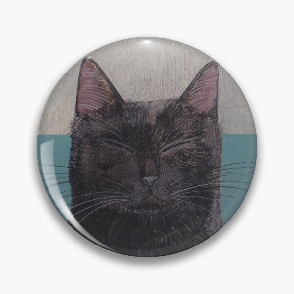 Item preview, Andy Turner Original Black Sleepy Cat Portrait designed and sold by Andy Turner.