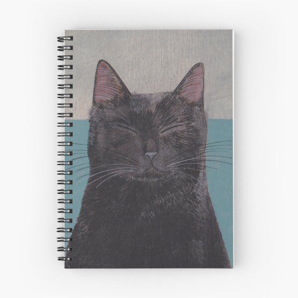 Item preview, Andy Turner Original Black Sleepy Cat Portrait designed and sold by Andy Turner.