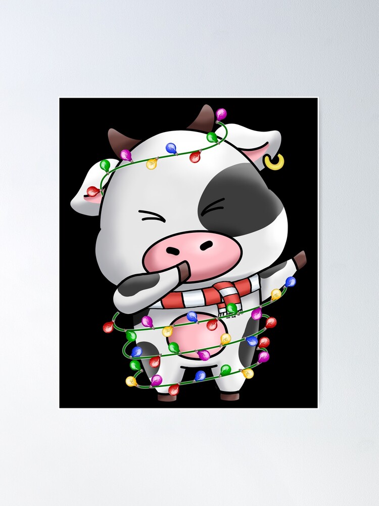 Funny Dabbing Cow Christmas Funny Dab X-mas Gifts Kids Boys Girls Men  Women Poster for Sale by BeautyOnePOD
