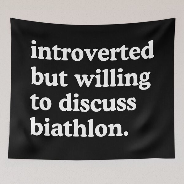 Item preview, Introverted But Willing To Discuss Biathlon Funny Biathlon Humor designed and sold by allysmar.