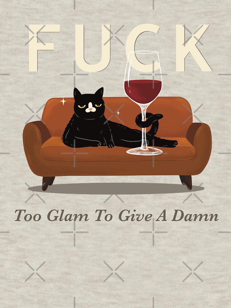 Thumbnail 7 of 7, Classic T-Shirt, Too Glam To Give A Damn designed and sold by studioaftercigs.