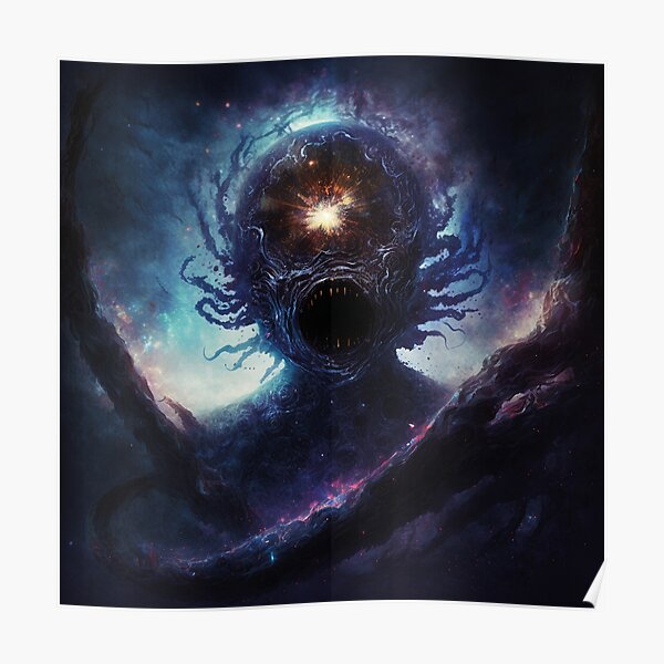 Cosmic Horror Azathoth Poster For Sale By Ai Miilk Redbubble