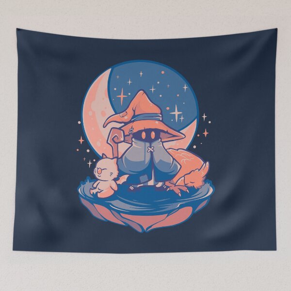 Item preview, FFIX Nightfall Black Mage X Moogle - Final Fantasy designed and sold by Laura  Arena.
