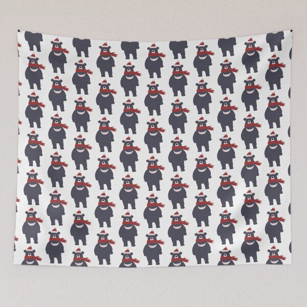 Item preview, Asiatic Black Bear Christmas sticker designed and sold by HyojinKim.