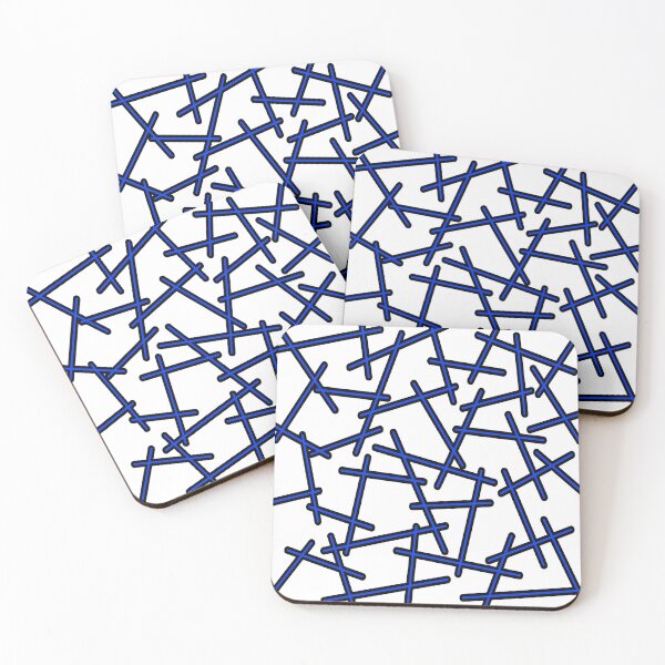 Item preview, Abstract geometric pattern - blue. designed and sold by K.S ART.