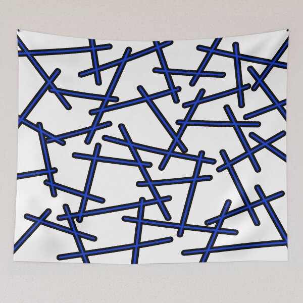 Item preview, Abstract geometric pattern - blue. designed and sold by K.S ART.