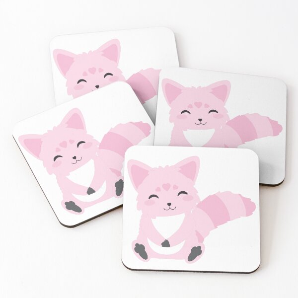 Item preview, Super Adorable Fox Retro Design Baby Pink Blue designed and sold by ivaostrogonac.