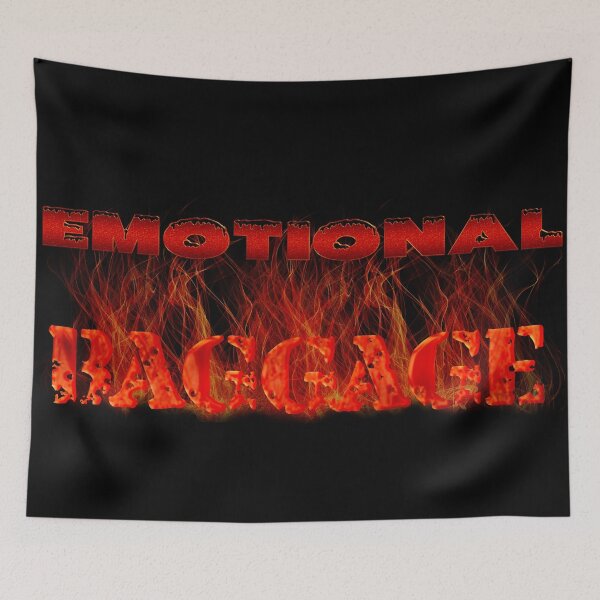 Item preview, Emotional Baggage Typography Design designed and sold by ZiAttaArt.
