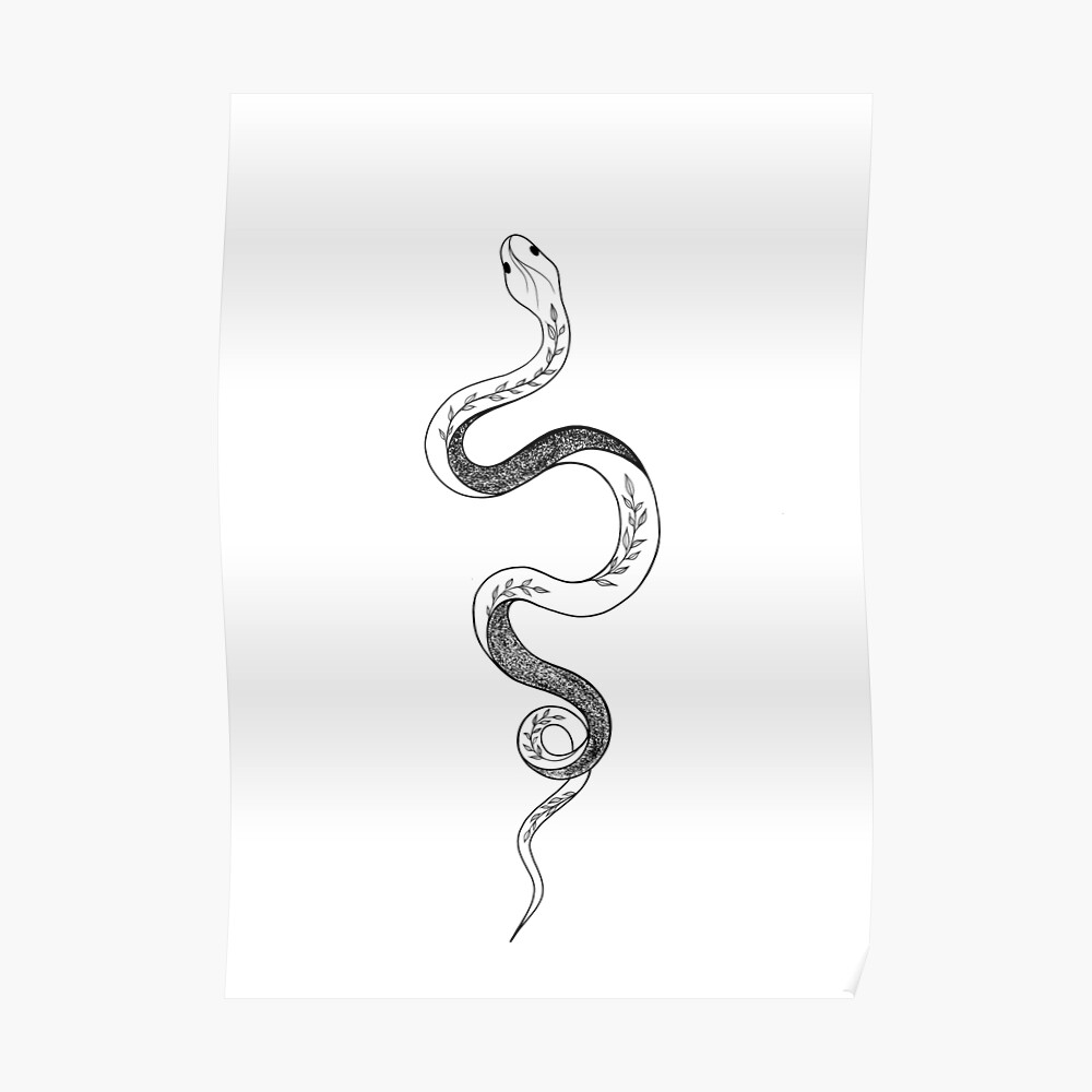 Small snake tattoo on the inner forearm.