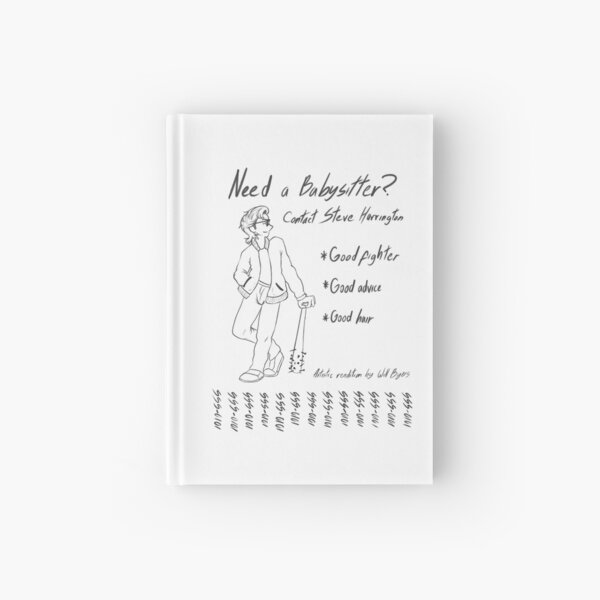 Steve Harrington - A damn good babysitter Hardcover Journal