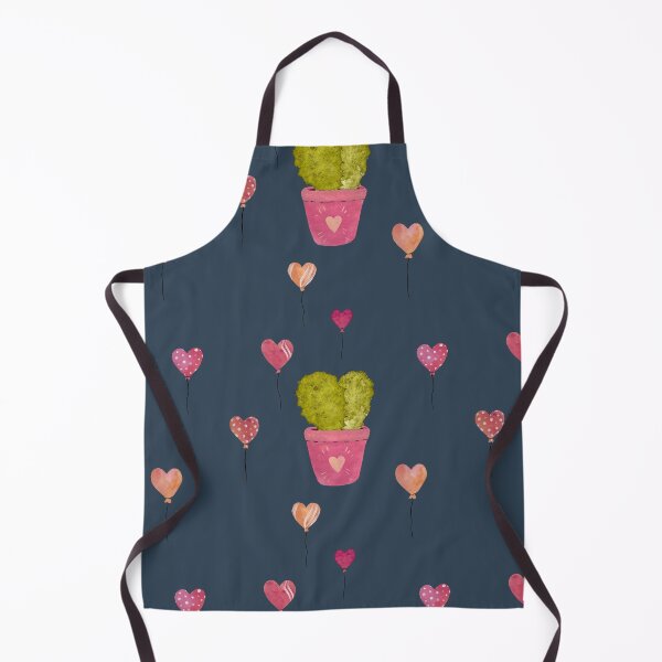 Item preview, Cactus balloon pink cute pattern a watercolor blue designed and sold by Yana Mustafina | Boho Soulful Designs.
