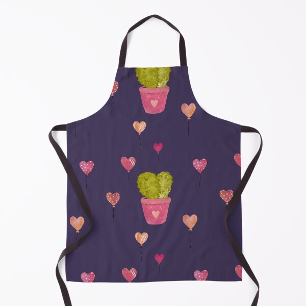 Item preview, Cactus balloon pink cute pattern a watercolor violet designed and sold by Yana Mustafina | Boho Soulful Designs.