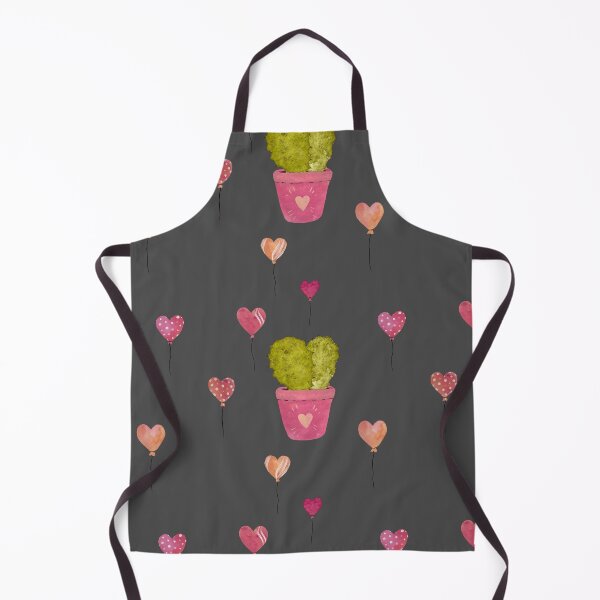 Item preview, Cactus balloon pink cute pattern a watercolor grey designed and sold by Yana Mustafina | Boho Soulful Designs.