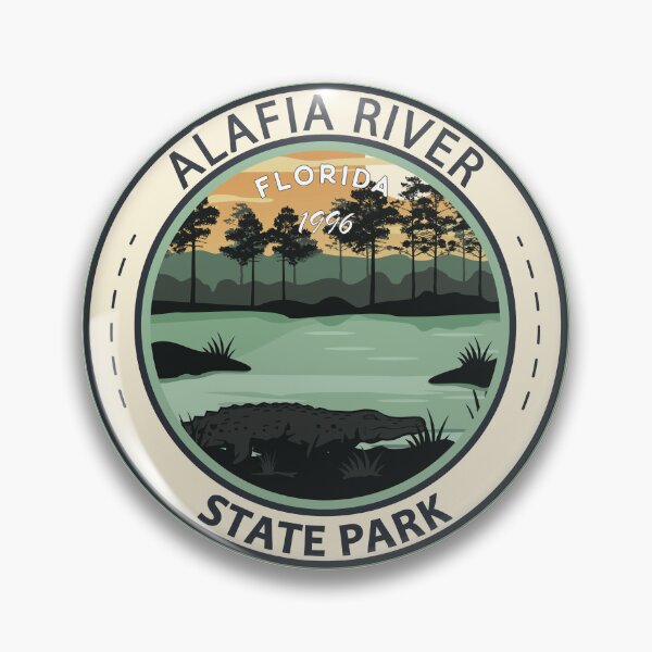 Item preview, Alafia River State Park Florida Badge designed and sold by KrisSidDesigns.