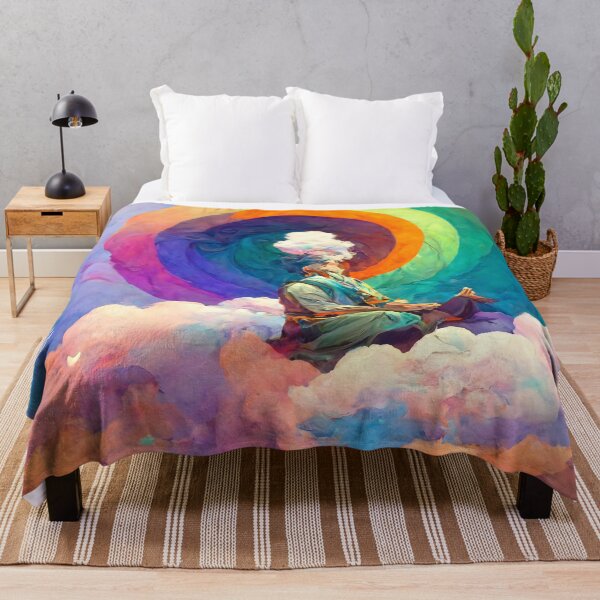 Item preview, Rainbow Warrior Meditating - spiritual art spiritual artwork spirituality wellness well-being meditation designed and sold by LvSoulCreations.