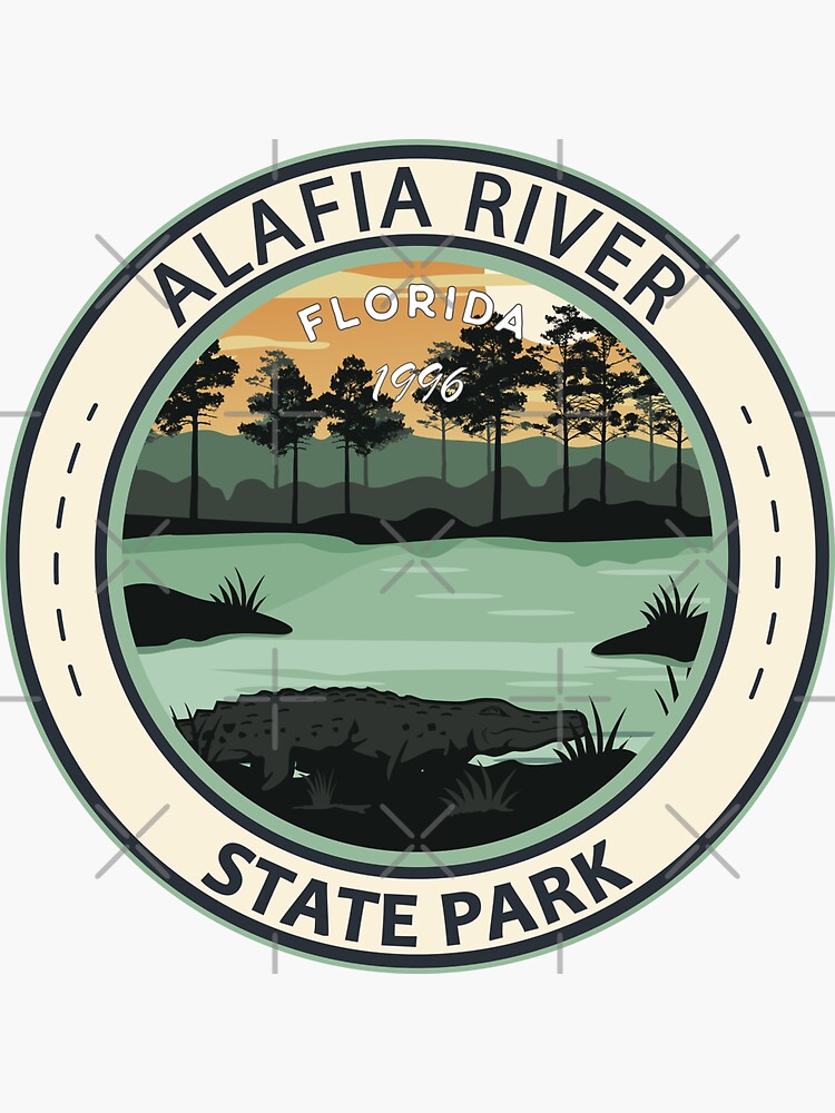 "Alafia River State Park Florida Badge" Sticker for Sale by
