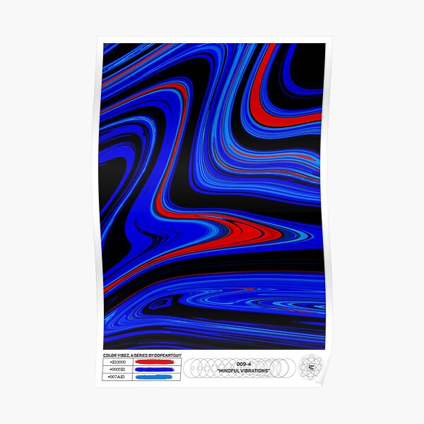Mindful Vibrations | Color Vibez 009-4 Poster Poster