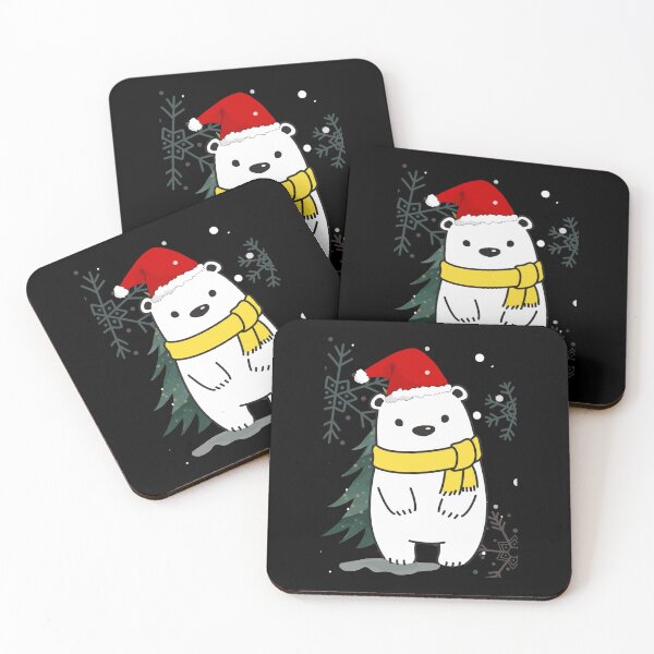 Item preview, Cute bear having fun in the winter Christmas snow designed and sold by khaled-bahaa.