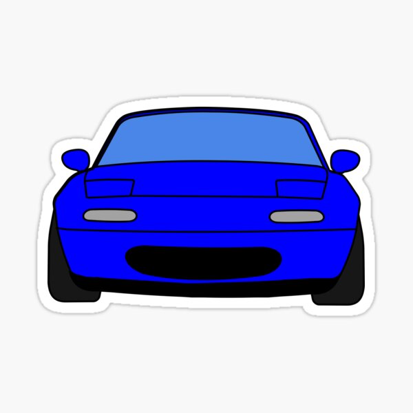 Blue Miata MX5 sticker Sticker