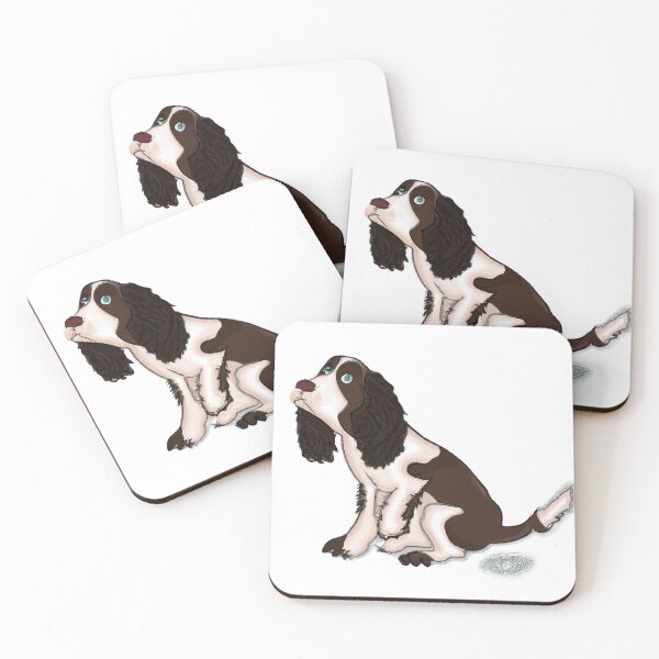 Item preview, Cute English Springer Spaniel Drawing designed and sold by WeHeartAnimals.