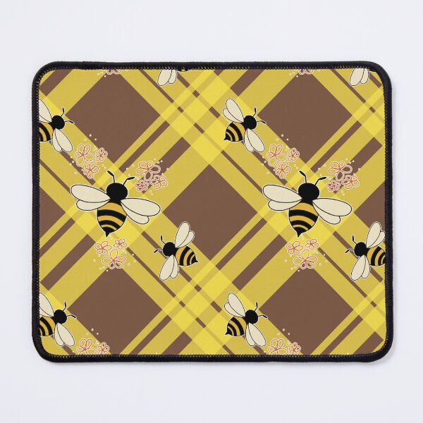 Item preview, Plaidweave and Bees designed and sold by Katcadia.