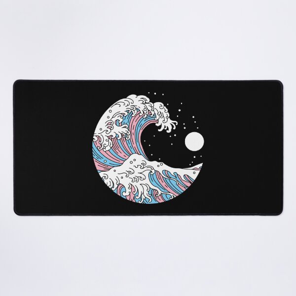 Item preview, Great Wave of Kanagawa Transsexual Pride Flag designed and sold by Queer Pride Shop.