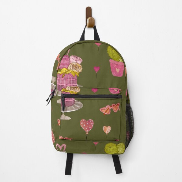 Item preview, Cake cactus balloon pattern cute a watercolor green designed and sold by Yana Mustafina | Boho Soulful Designs.