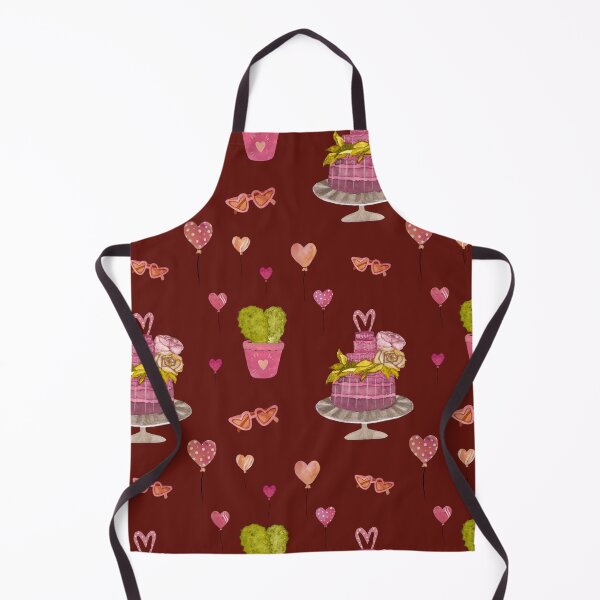 Item preview, Cake cactus balloon pattern cute a watercolor red designed and sold by Yana Mustafina | Boho Soulful Designs.
