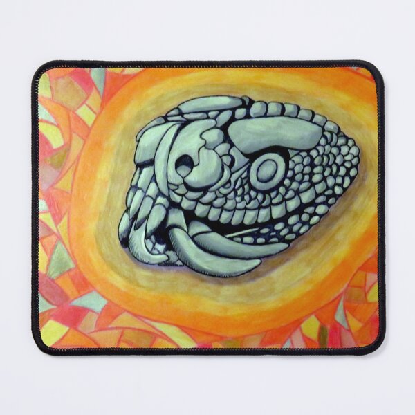 Item preview, 707 - MAYAN SNAKE SKULL CARVING - DAVE EDWARDS - COLOURED PENCILS - 2022 designed and sold by BLYTHART.