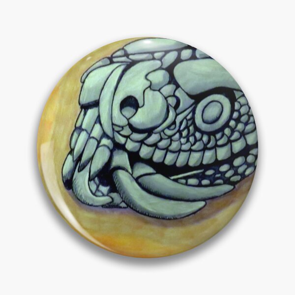 Item preview, 707 - MAYAN SNAKE SKULL CARVING - DAVE EDWARDS - COLOURED PENCILS - 2022 designed and sold by BLYTHART.