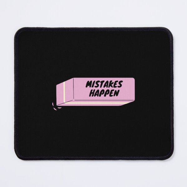 Item preview, mistakes happen pink eraser designed and sold by indie cottage.