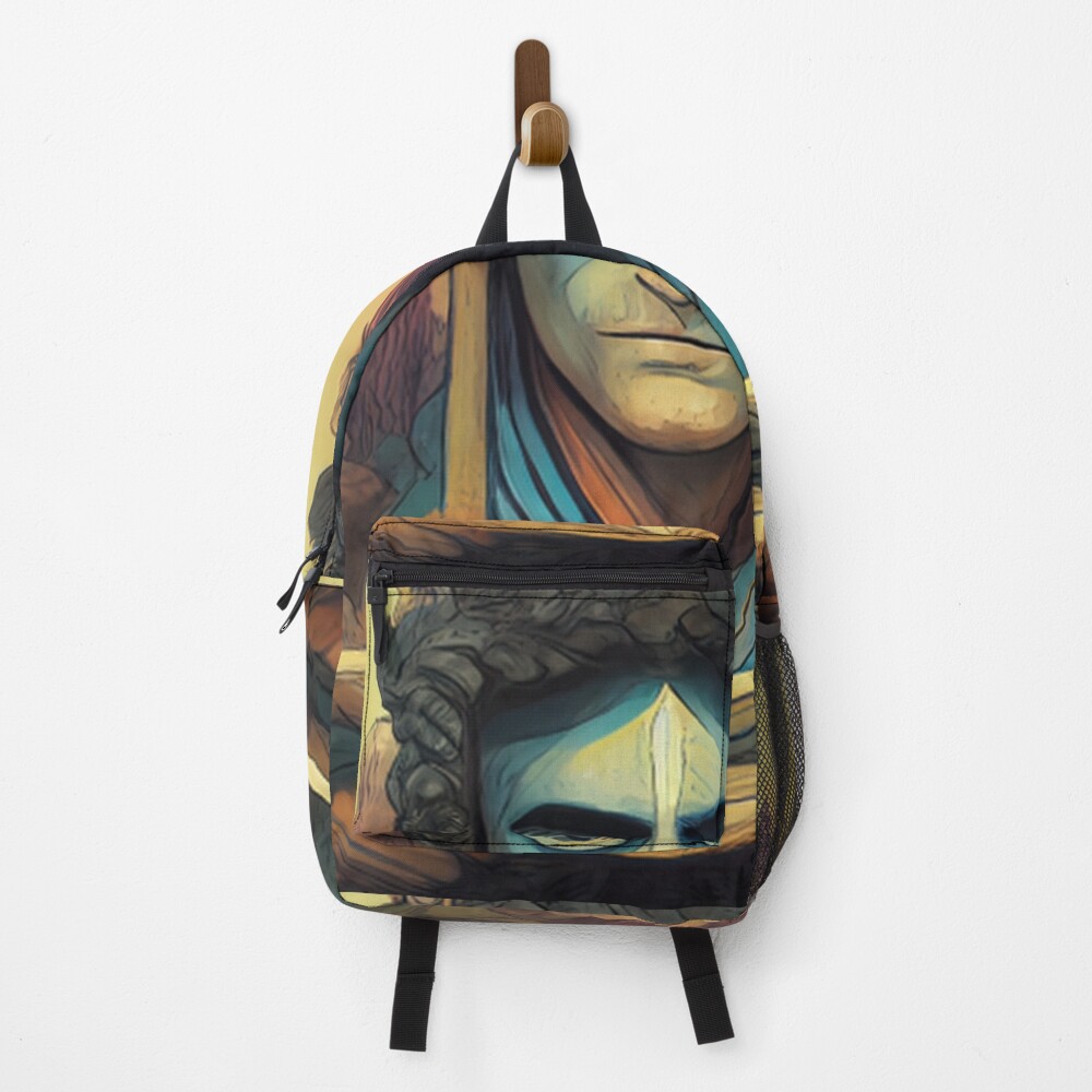 Vista previa del artículo con la obra «Mochila», diseñado y vendido por ComicsFactory.
